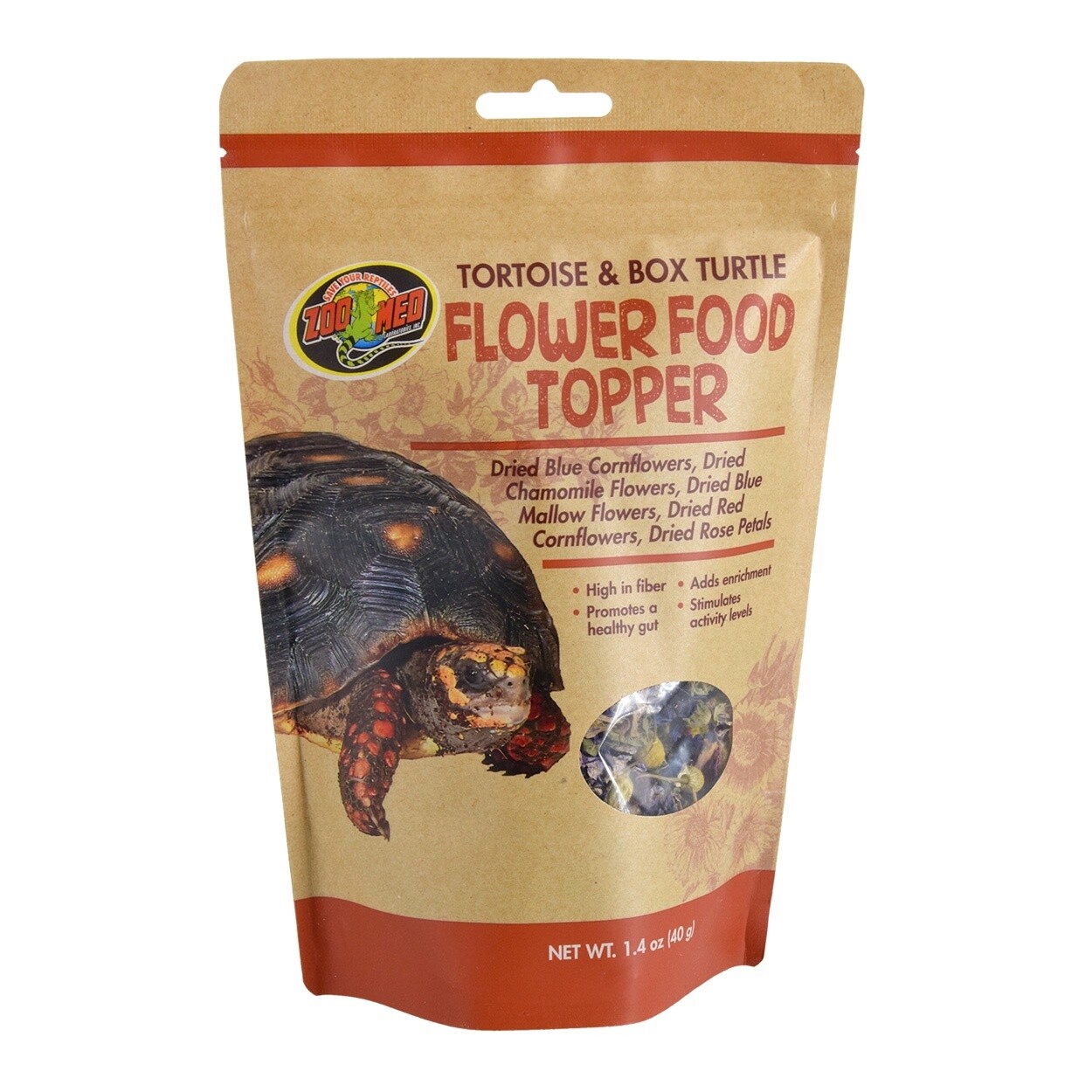Zoo Med - Flower Food Topper - Tortoise &amp; Box Turtle - 40g