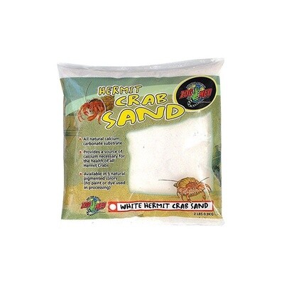 Zoomed - Hermit Crab Sand - White - 2lbs