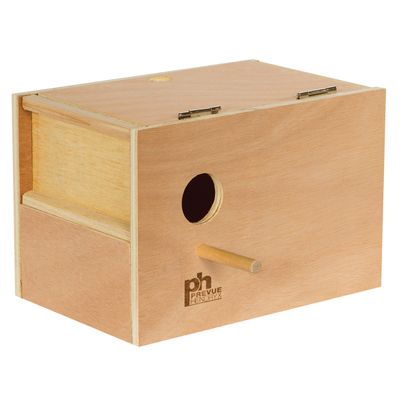 PH - Wood Nesting Box - Parakeet - Large Outside