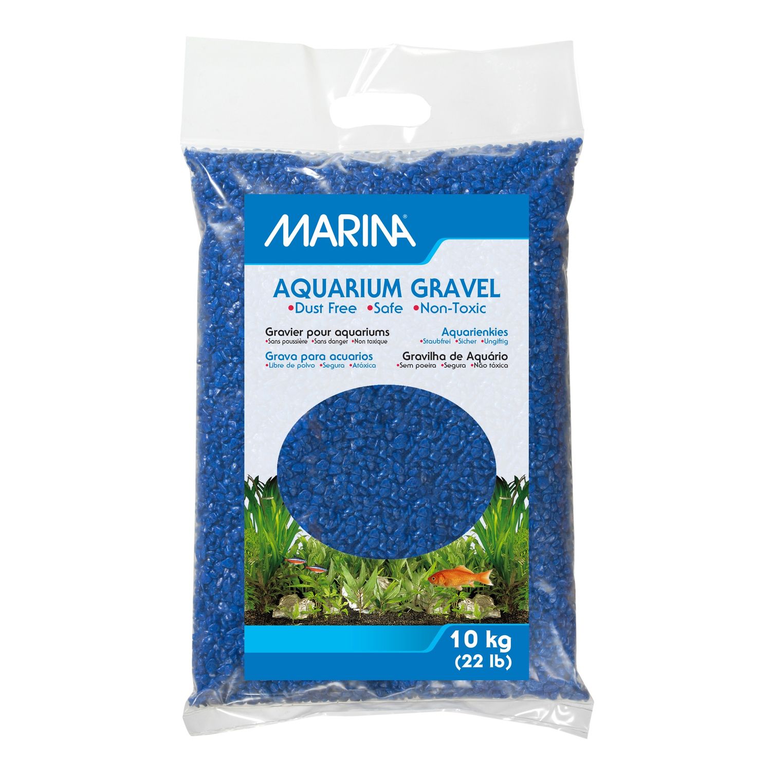 Marina Blue Decorative Aquarium Gravel - 10 kg (22 lbs)