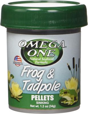Omega One - Frog &amp; Tadpole Pellets - 1.2 oz