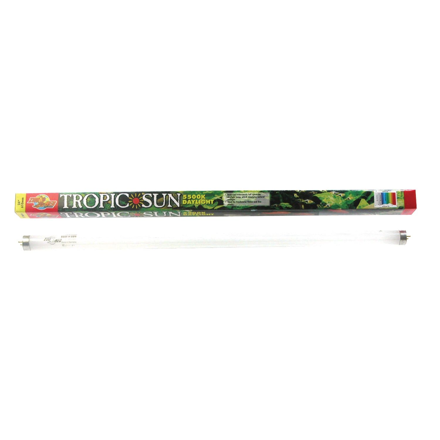 5,500K Tropic Sun T8 Fluorescent Lamp - 17 W - 24&quot;