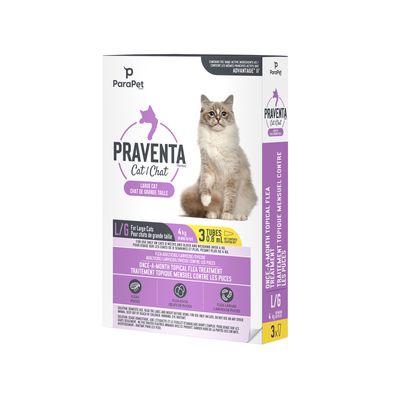 Parapet Praventa for Large Cats - 3 Tubes