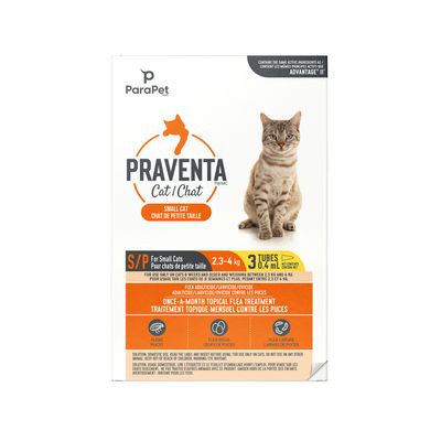 Parapet Praventa for Small Cats - 3 Tubes