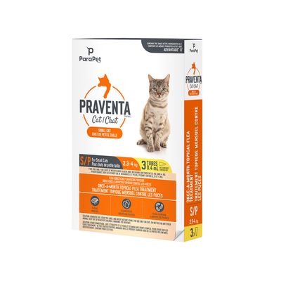 Parapet Praventa for Small Cats - 3 Tubes