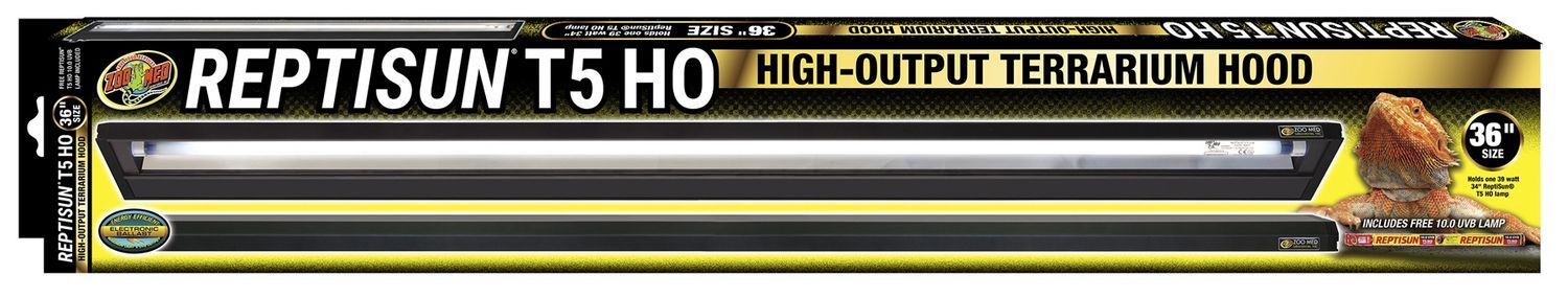 ReptiSun® T5 HO Terrarium Hood with 10.0 Bulb - 36&quot;