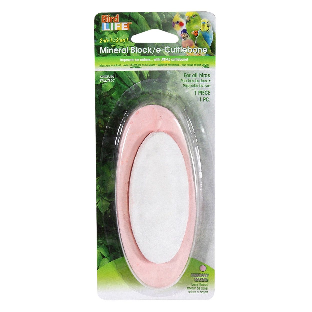 Penn Plax -Mineral Block e-Cuttlebone - Berry