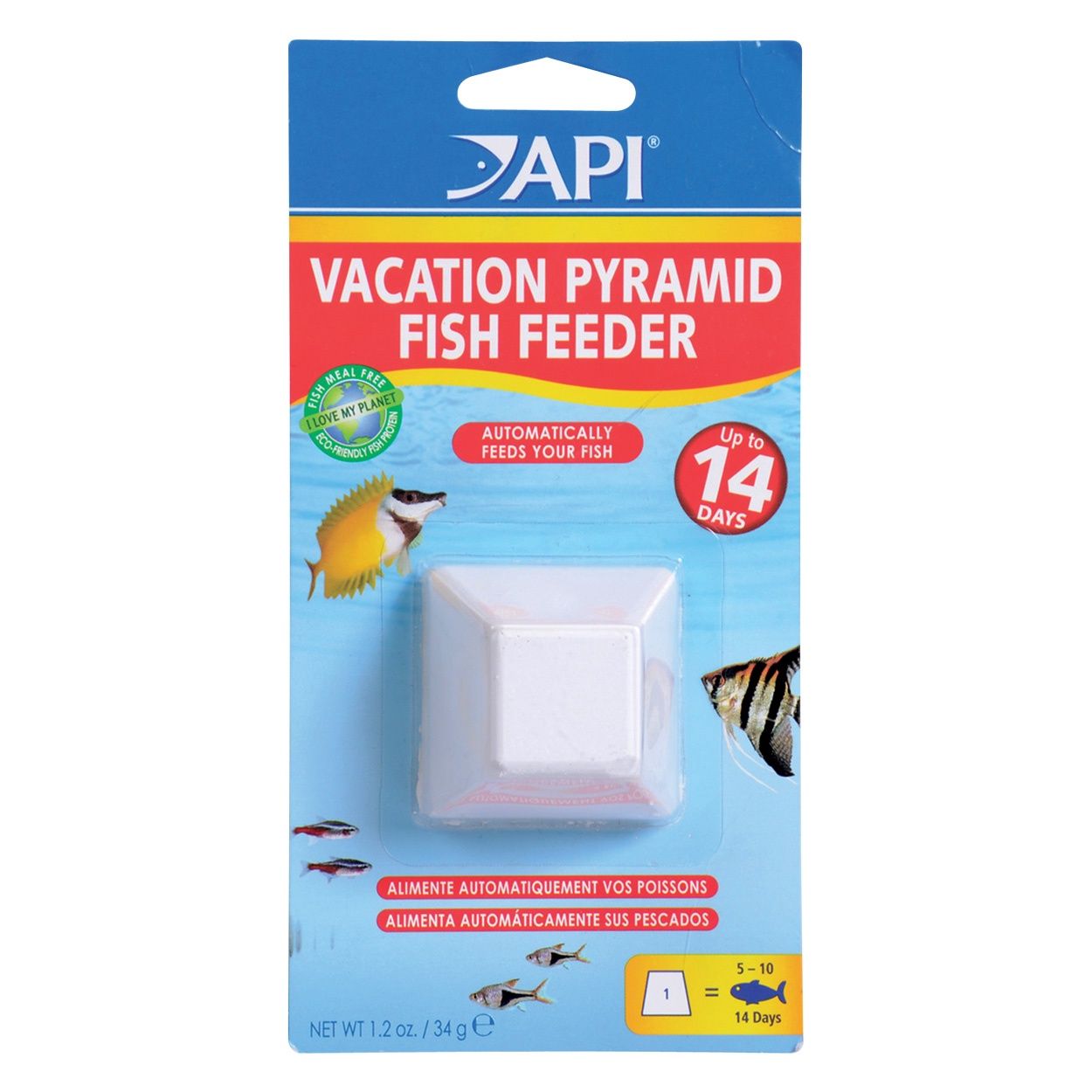 API - Vacation Pyramid Fish Feeder - Up to 14 Days