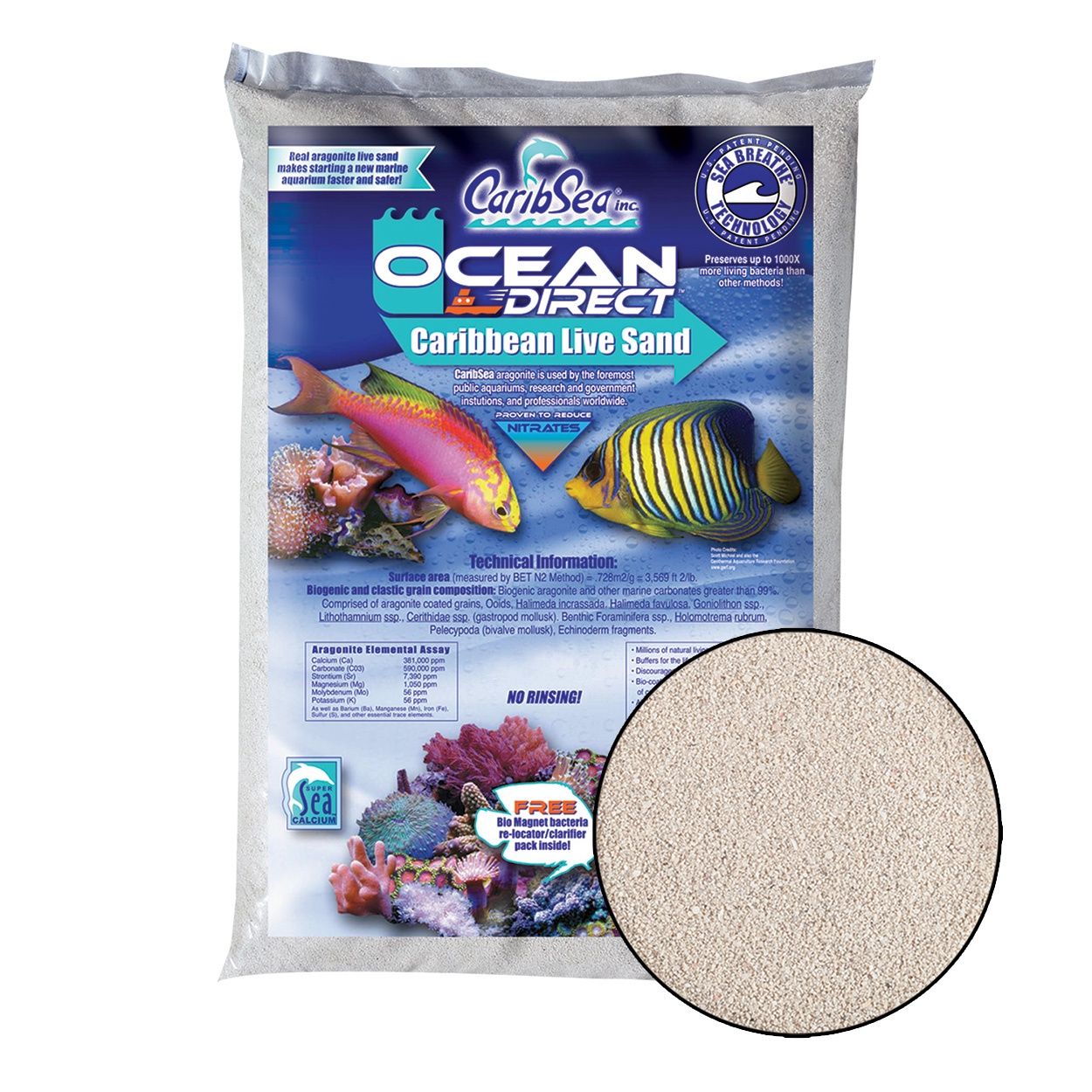 Caribsea - Ocean Direct Live Oolite - 5 lb