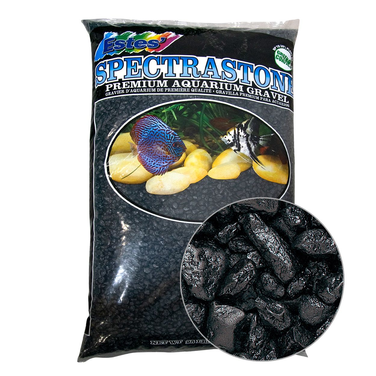 Estes - Special Spectrastone Gravel - Black - 25 lb
