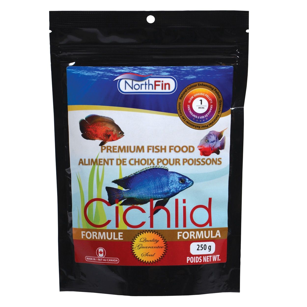 NorthFin - Cichlid Formula - 1 mm Sinking Pellets - 250 gCichlid Formula - 1 mm Sinking Pellets -