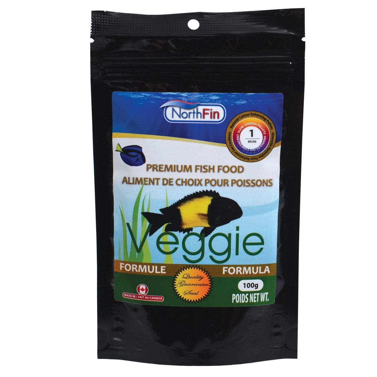 Northfin - Veggie Formula - 1 mm Sinking Pellets - 100 g