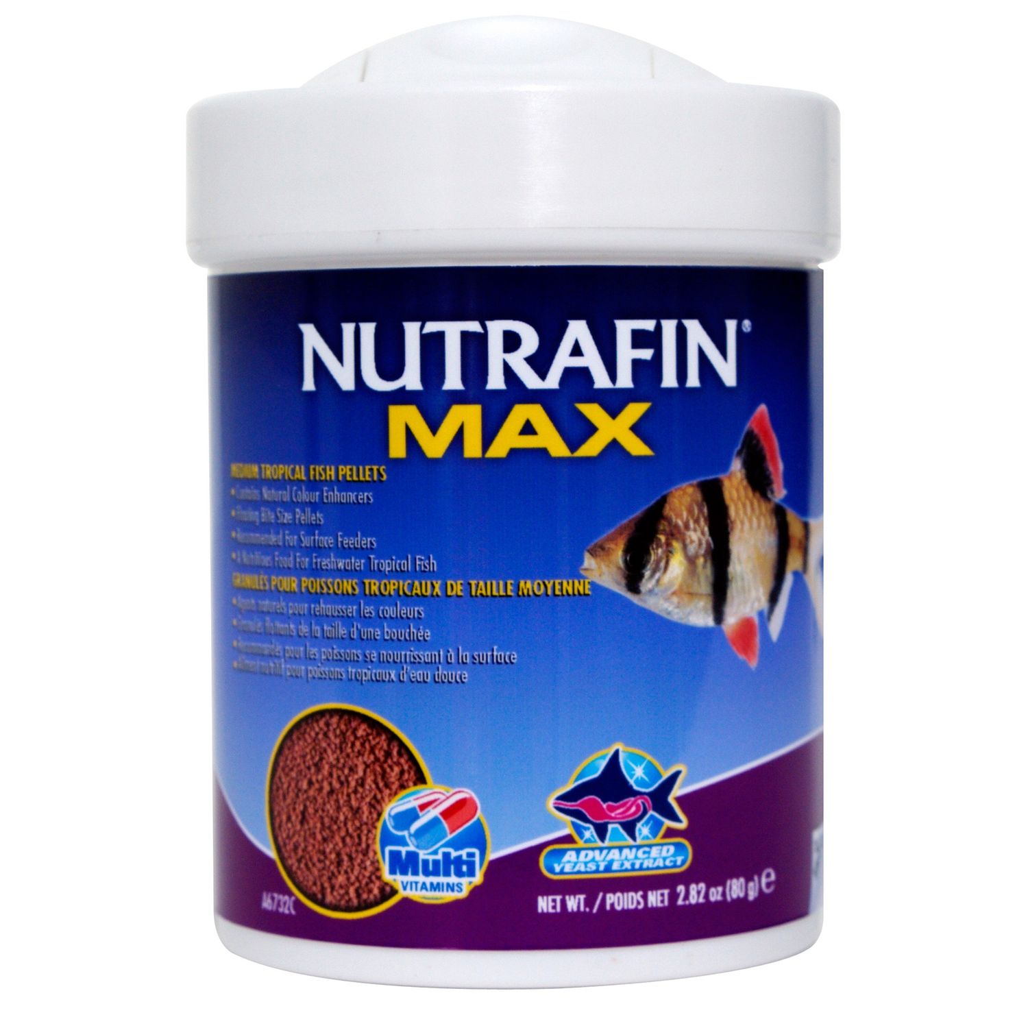 Nutrafin Max Medium Tropical Fish Pellets, 80 g (2.82 oz)