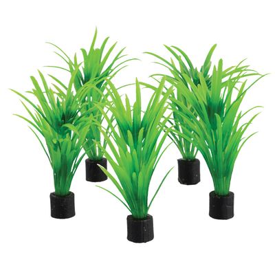 Underwater Treasures Mini Plant - Green Tall Grass - 3.25&quot; - 5 pk
