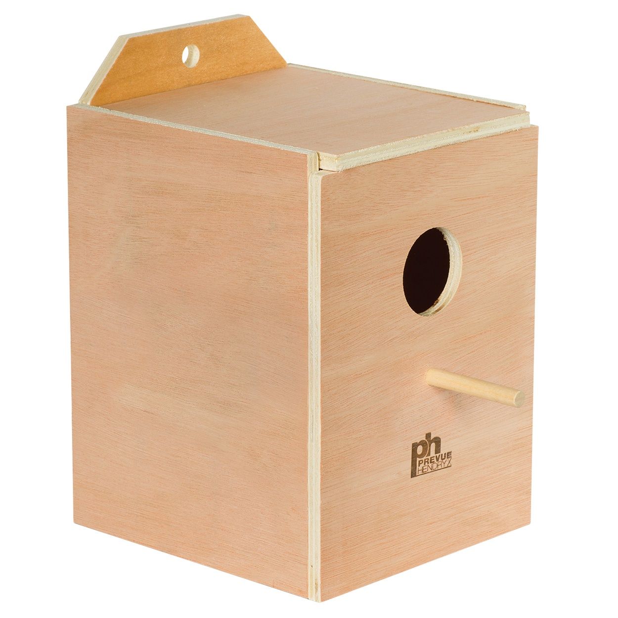 PH - Wood Nesting Box - Parakeet - Large Inside