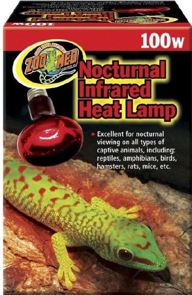 ZooMed - Infrared Nocturnal Basking Heat Lamp - 100w