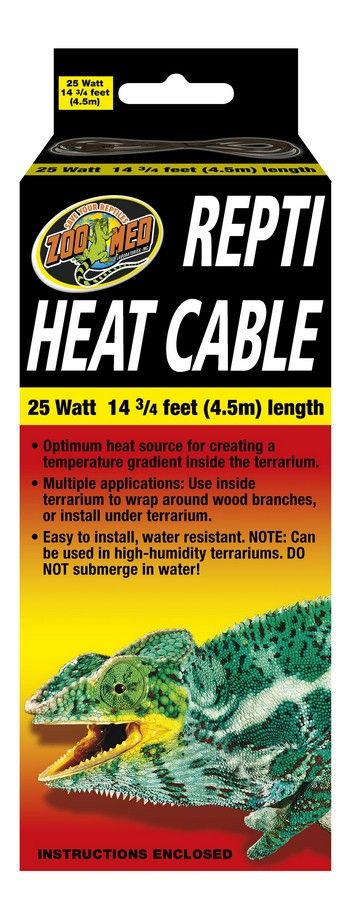 ZooMed - Repti Heat Cable - 25w/14.75ft (4.5m)