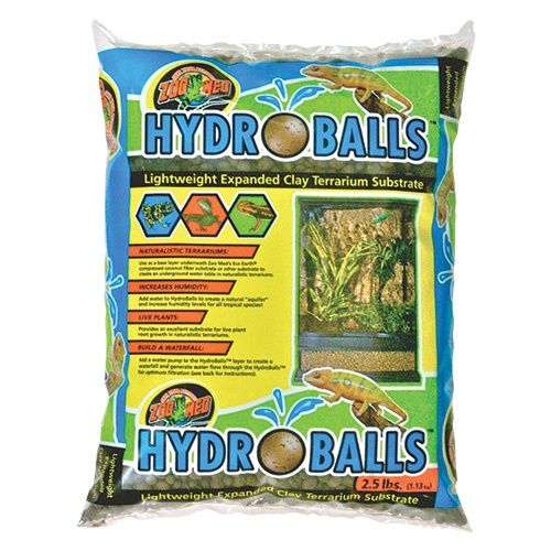 Zoo Med - HydroBalls - Lightweight Expanded Clay Terrarium Substrate - 2.5 lb (1.13Kg)