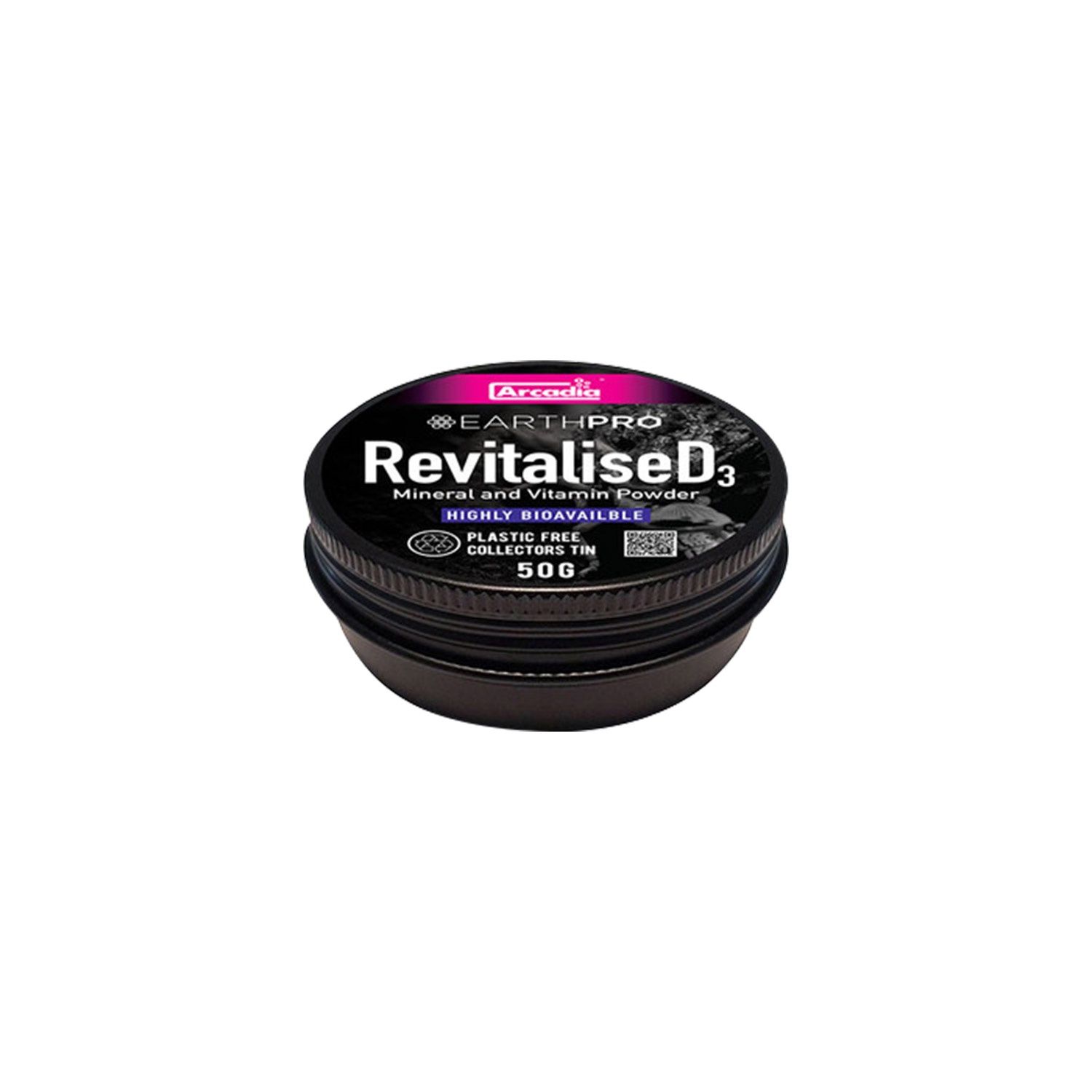 Arcadia - RevitaliseD3 Mineral and Vitamin Powder - 50G