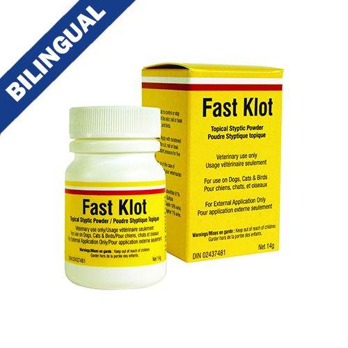 Dominion Veterinary Laboratories Ltd. Fast Klot Topical Styptic Powder 14g