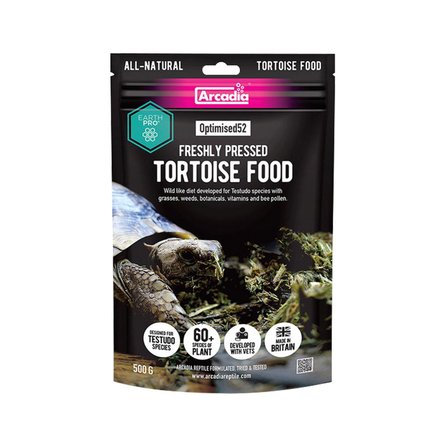 Arcadia - Optimised52 Freshly Pressed Tortoise Food - 500G
