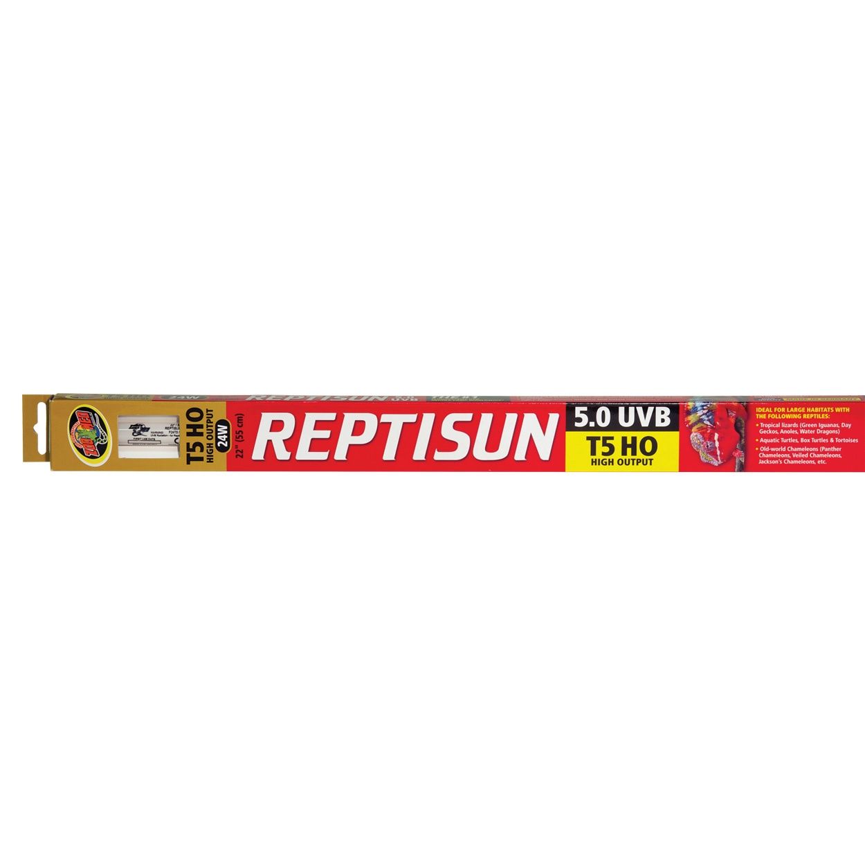 ZooMed - ReptiSun 5.0 T5-HO UVB Fluorescent Lamp - 24 W - 22&quot;