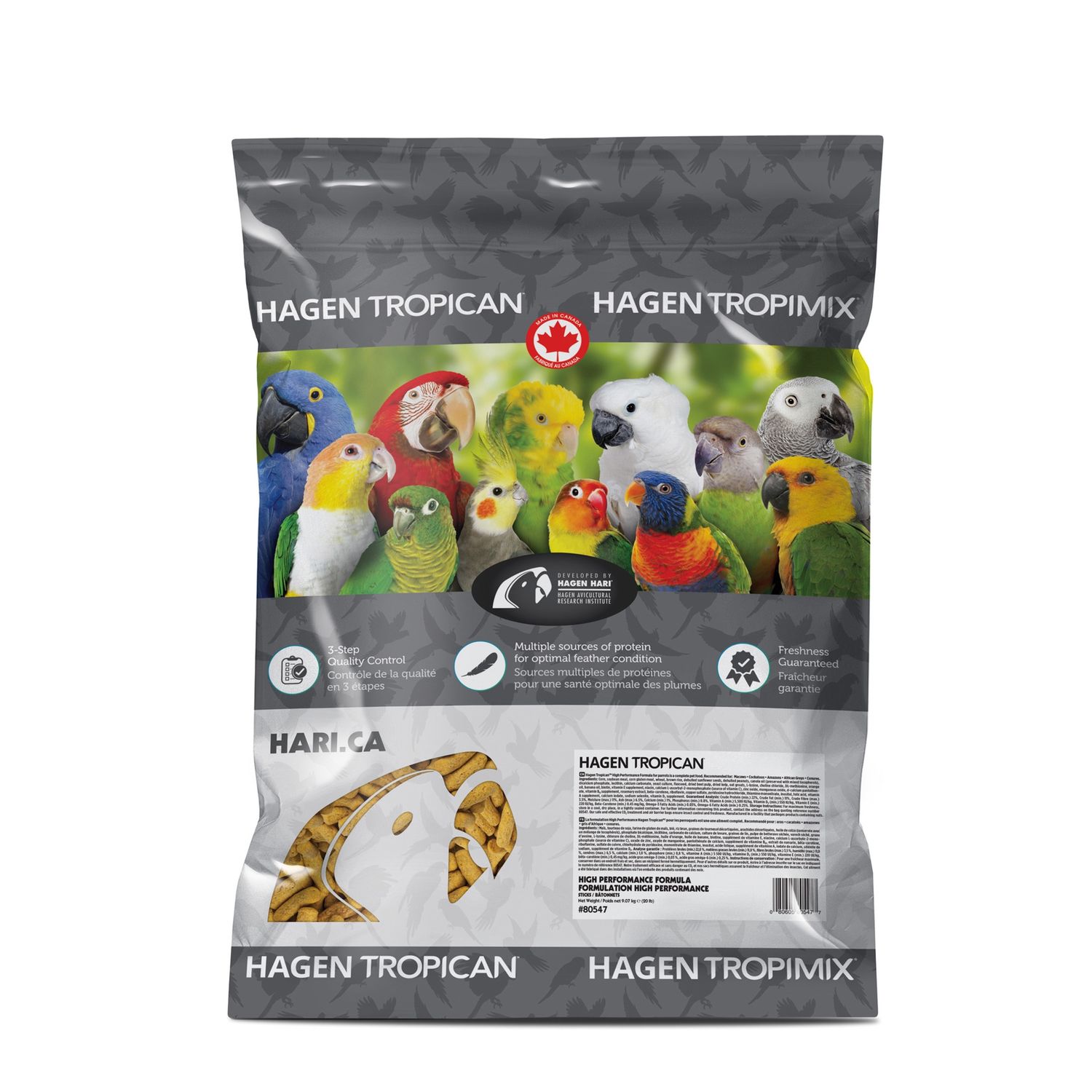 Tropican High Performance Sticks for Parrots - 9.07 g (20 lb)