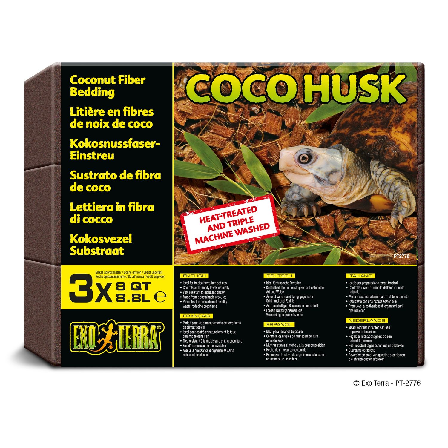 Exo Terra Coco Husk - Bricks - 3 x 8 qt (3 x 8.8 L)