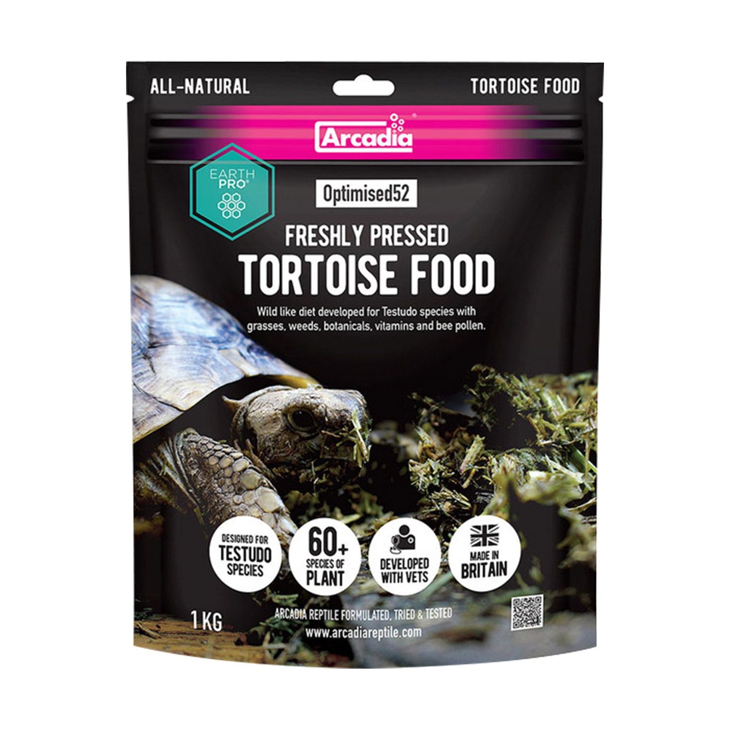 Arcadia - Optimised52 Freshly Pressed Tortoise Food - 1000G