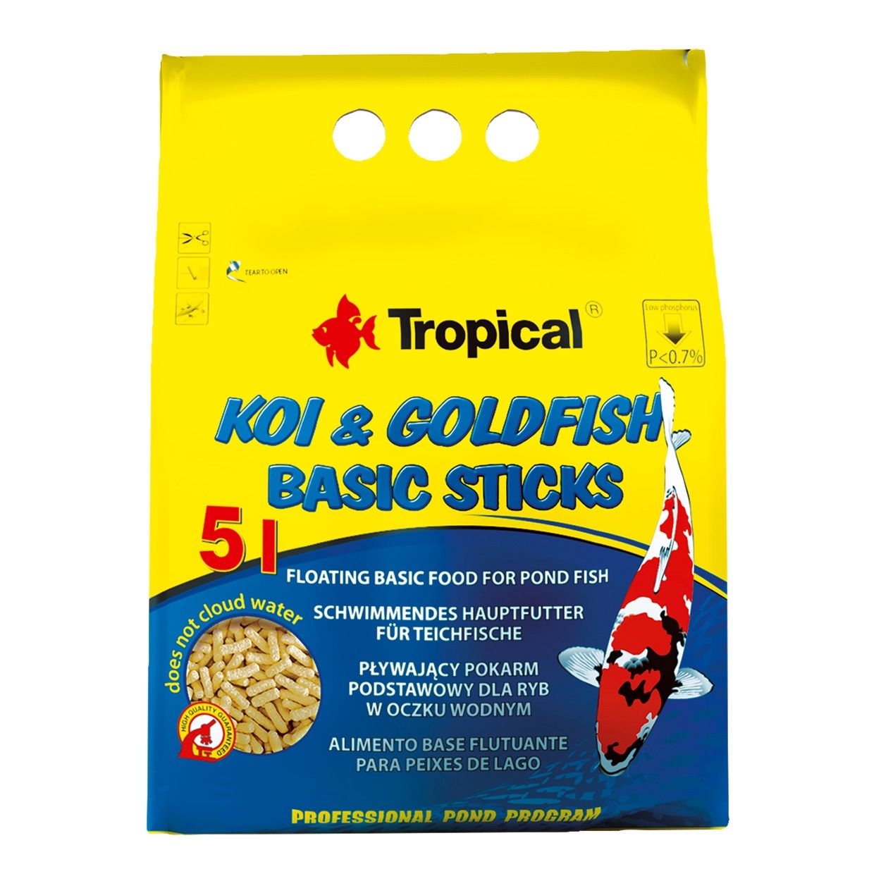 Tropical - Koi &amp; Goldfish Basic Sticks - 400 g