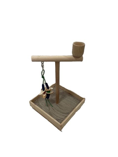 Beak Joy - Play stand for medium to small Parrots - 14&quot;