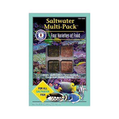 San Francisco Bay Brand® Saltwater Multi-Pack Frozen Fish Food 3.5oz