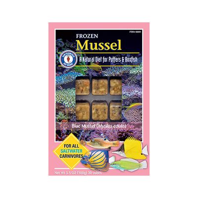 San Francisco Bay Brand® Chopped Mussel Cubes Single Ingredient Frozen Fish Food 3.5oz