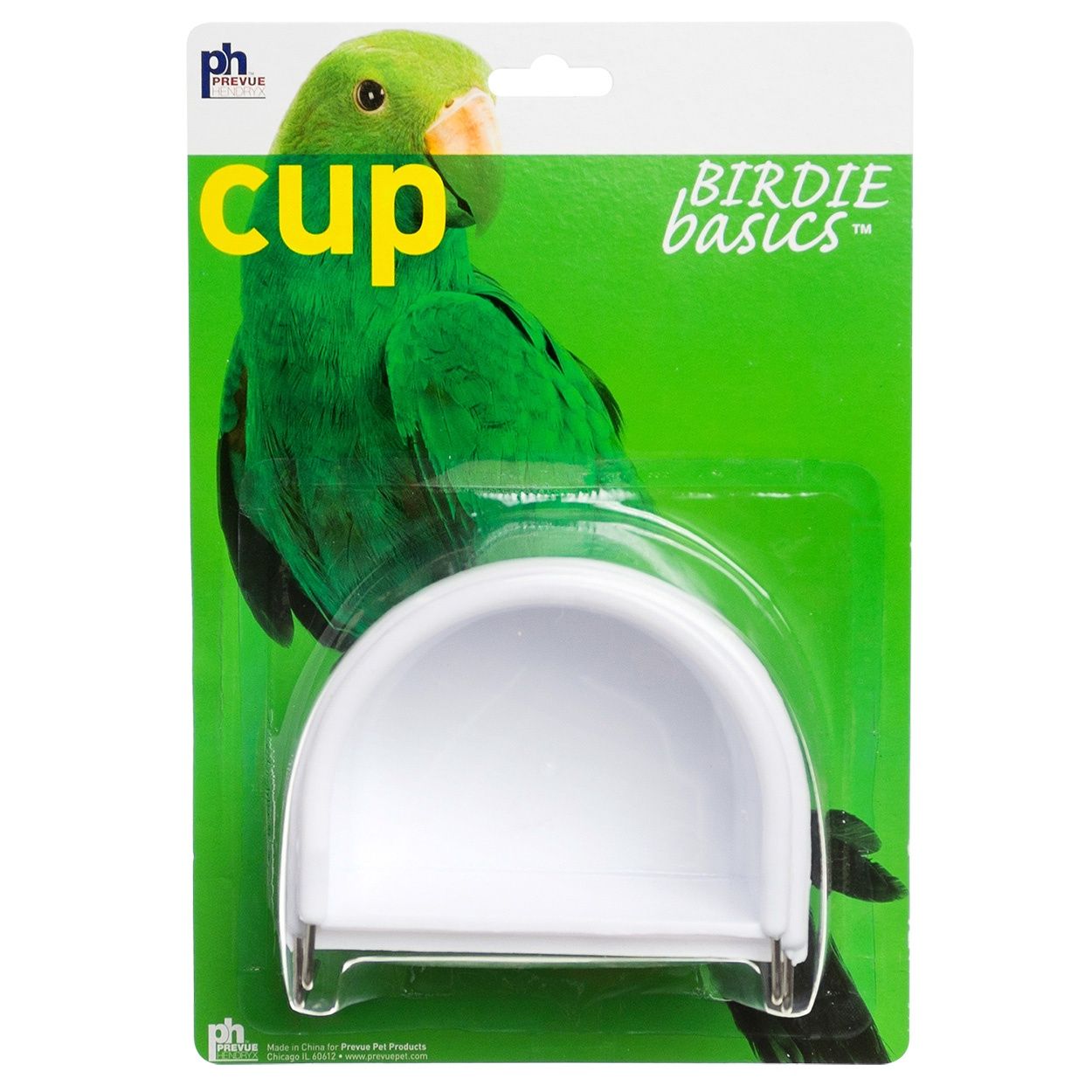 Prevue Hendryx - Birdie Basics Hanging Half-Round Bird Cage Cup - Large