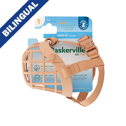 Company of Animals® Baskerville® Wide Fit Muzzle Size 1