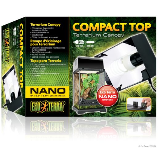 Exo Terra Compact Top - 20 x 9 x 15 cm (8in x 3.5in x 5.9in)