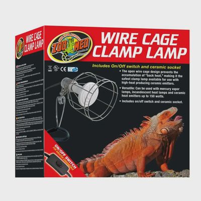 Wire Cage Clamp Lamp