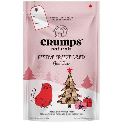 Crumps Holiday Festive Freeze Dried Beef Treats Cat 30g