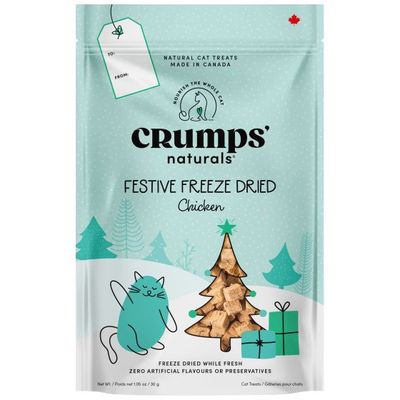 Crumps Holiday Festive Freeze Dried Chicken Treats Cat 30g