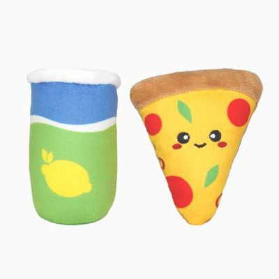 Hugsmart Meow Buddies Kitten Party 2pk - Pizza &amp; Soda