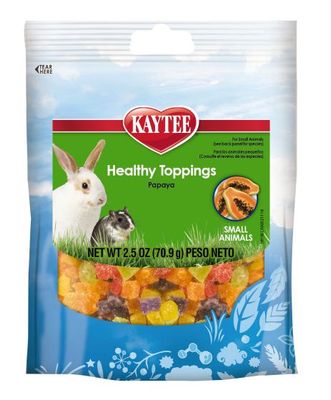 Kaytee Fiesta Healthy Toppings Papaya Treat Small Animal 2.5oz (70.9g)