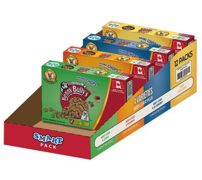 Benny Bullys Smart Packs Mini Chops Variety 4 Flavours Dog 18g, 23g