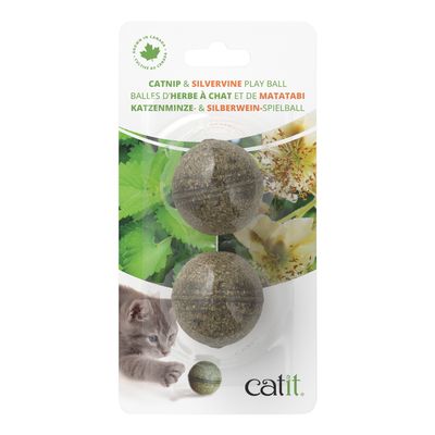 Catit Catnip &amp; Silvervine Play Balls - 2 pack