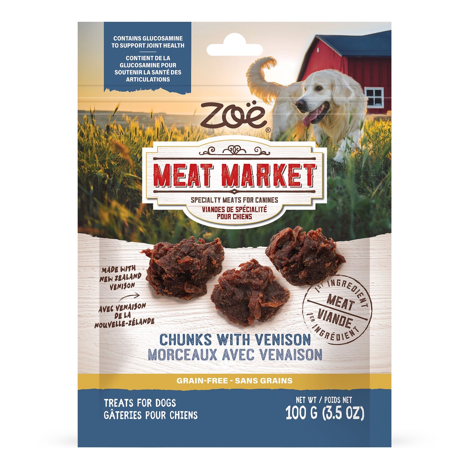 Zoë Meat Market Chunks with Venison - 100 g