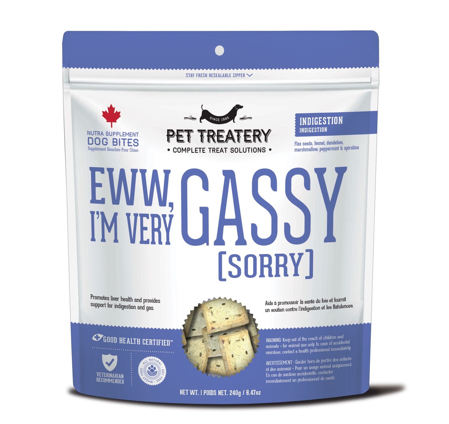 Granville Digestion Treats Eww I&#39;M Very Gassy Sorry Dog 240g