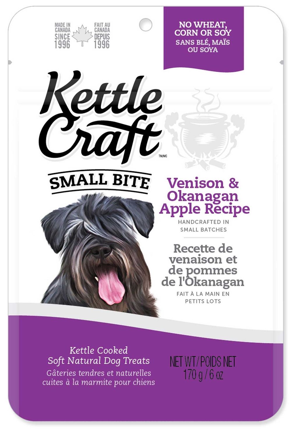 Kettle Craft Venison And Okanagan Apple Small Bite Dog 170g
