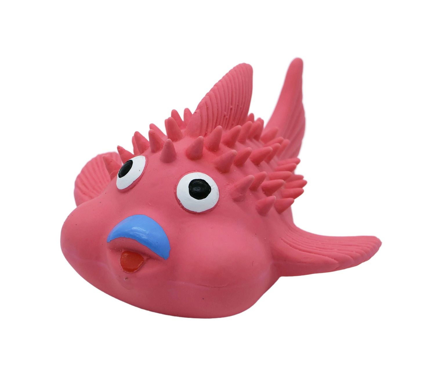 Bud&#39;Z Latex Dog Toy With Squeaker - No Way Fish Dog 5in 1pc