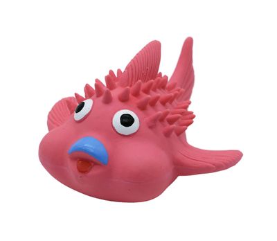 Bud'Z Latex Dog Toy With Squeaker - No Way Fish Dog 5in 1pc