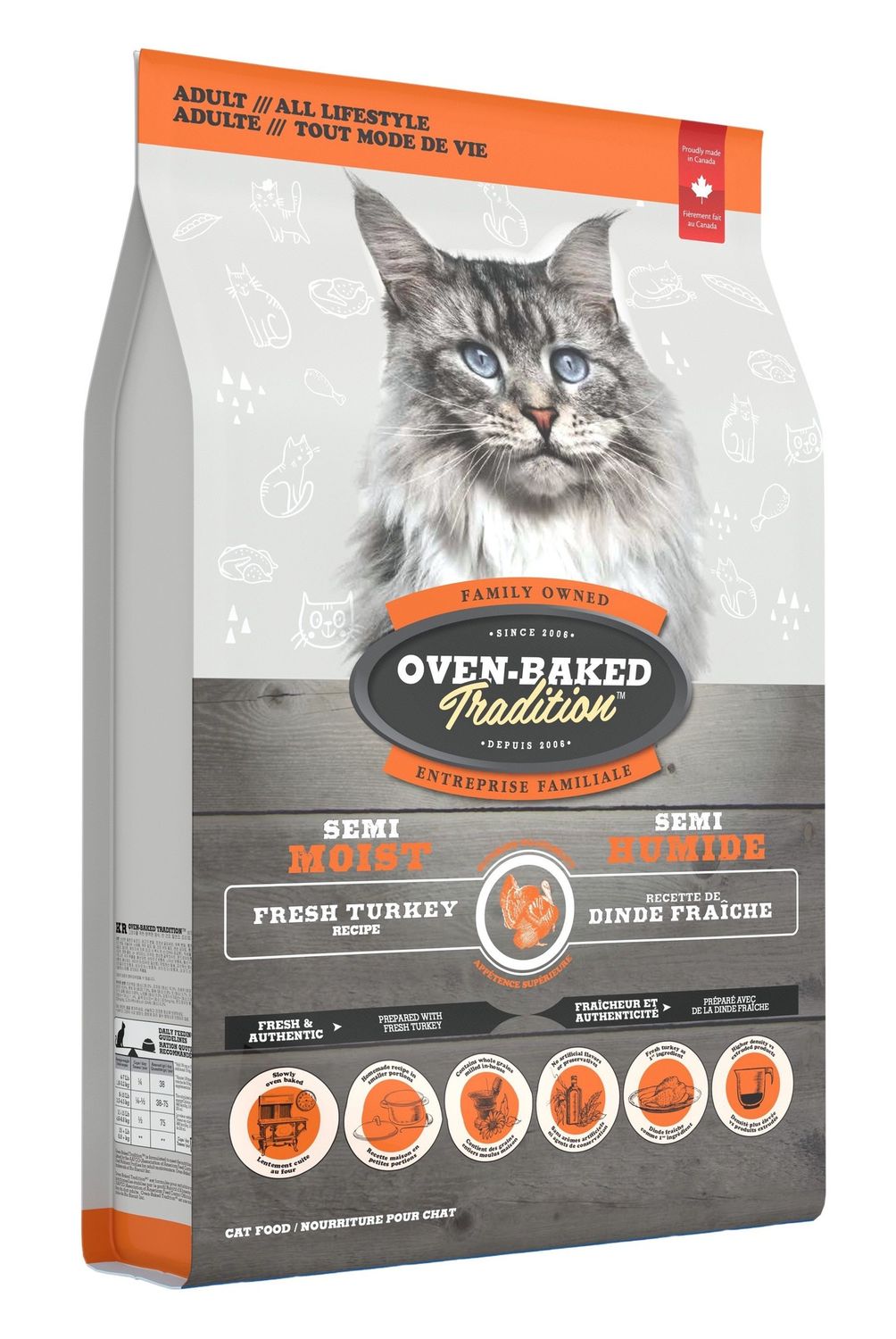 Oven-Baked Tradition Adult Semi Moist Turkey Cat 3lb