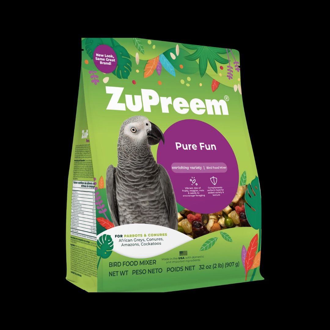 ZuPreem &quot;Pure Fun&quot; Food For Conure, Small Cockatoos &amp; Other Medium To Large Parrot 2lbs